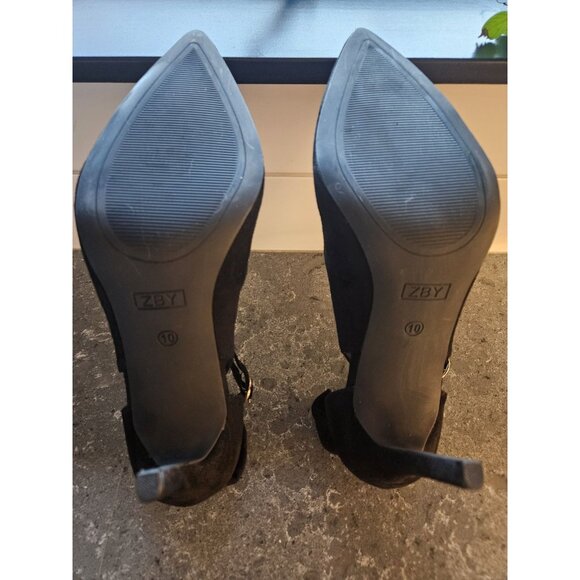 Womens Size 10 High Heels Bow Tie Back Sexy Stiletto Ankle Strap Wedding... - Picture 8 of 11